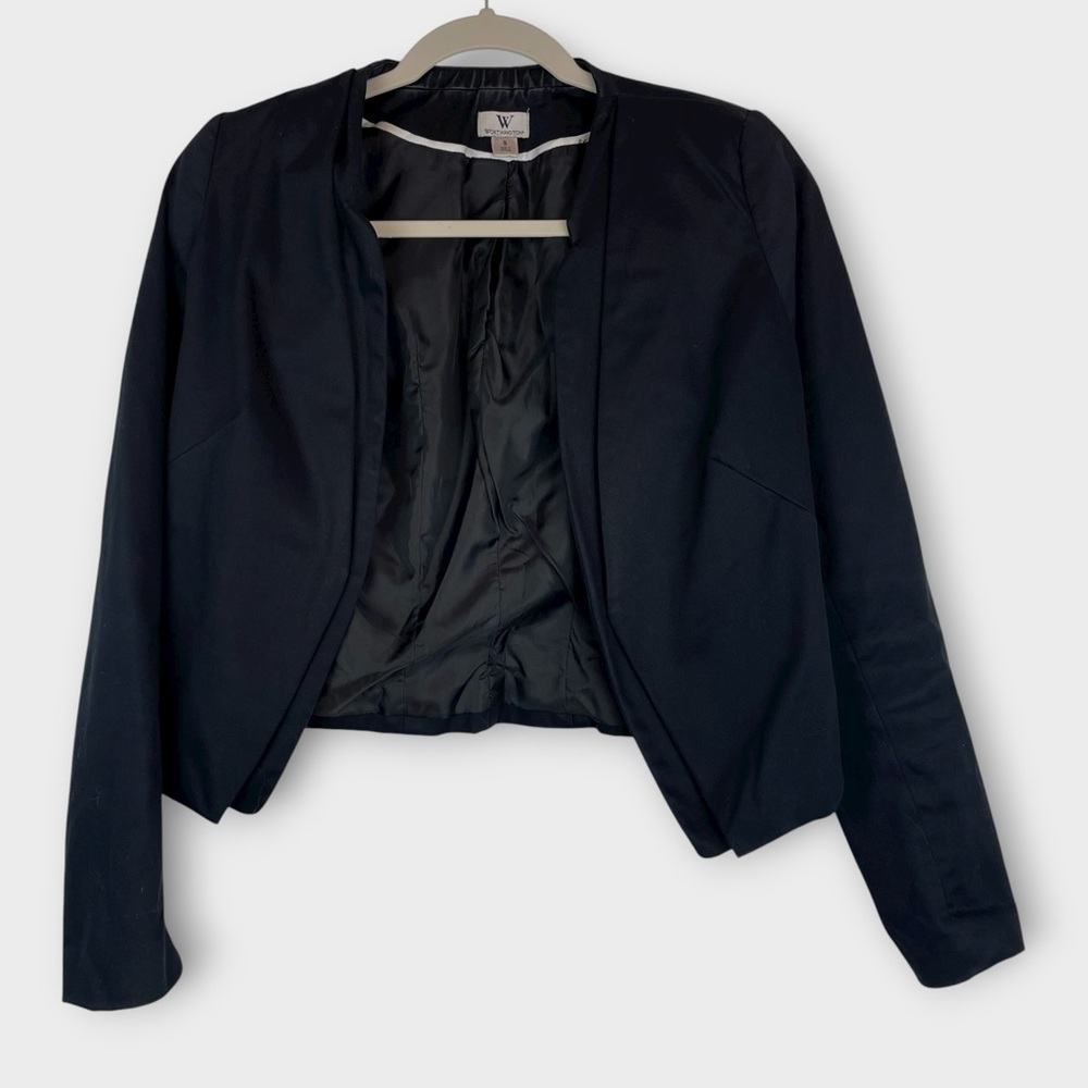 Worthington Women’s Black Cropped Blazer – Size Small